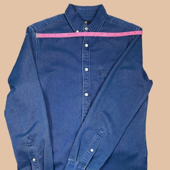 H&M - Dark Denim/Jean - Button Up - Picture 5 of 6